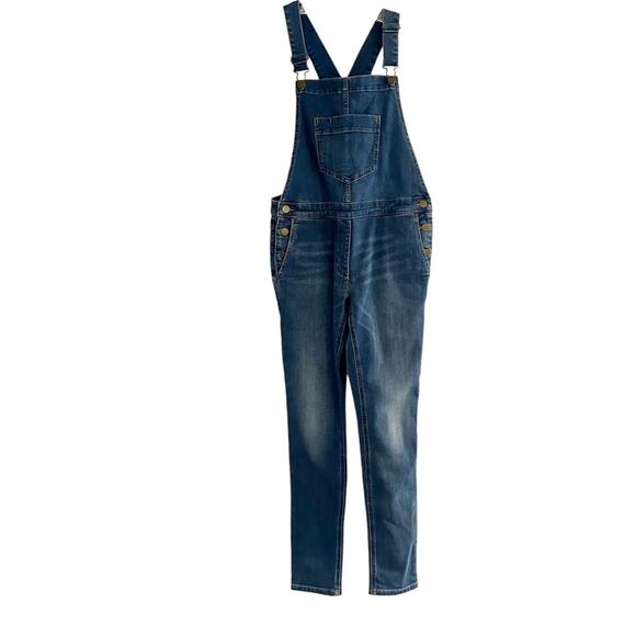 J Crew Crewcuts Skinny Stretch Blue Denim Overalls H6614 NWT New Size 14 Girls - Picture 14 of 14